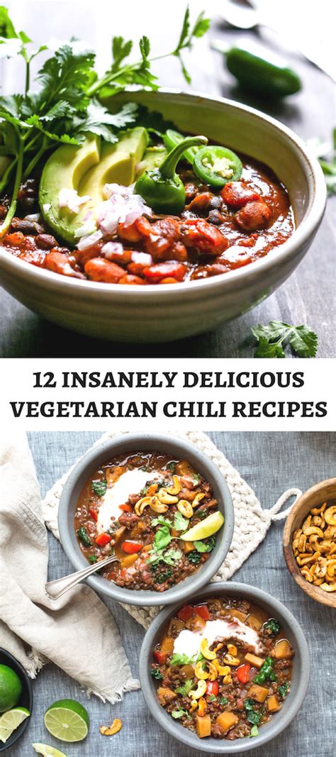12 Insanely Delicious Vegetarian Chili Recipes