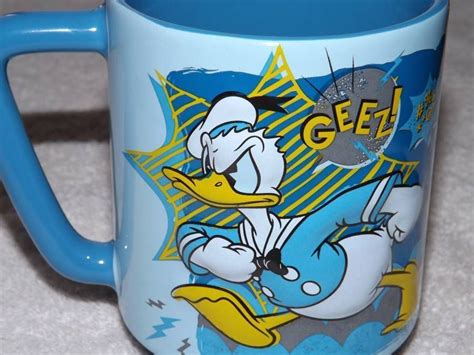 Disney Store Htf Rare Donald Duck 3d Cartoon Large Coffee Tea Mug Cup