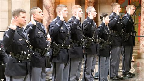 New Troopers Receive Badges And Take Oath For Nsp Friday