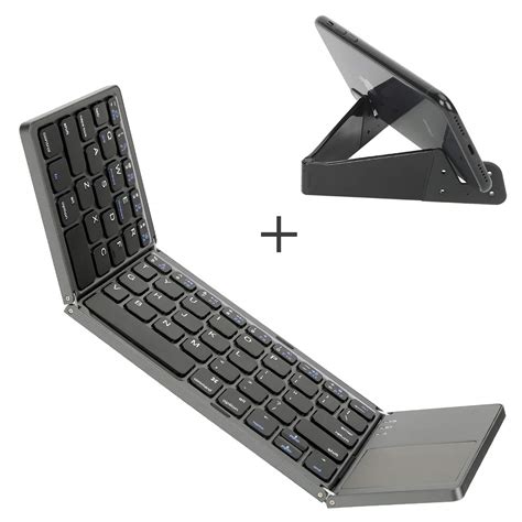Foldable Bluetooth Keyboard With Touchpad Ikos Ultra Slim Tri Folding
