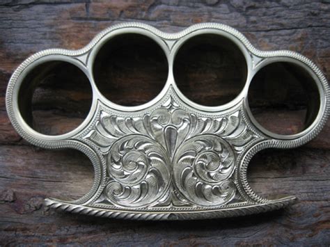 Custom Engraved Brass Knuckles