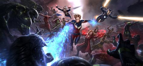 Avengers Endgame Jaw Dropping Andy Park Keyframe Concept Art Shows A