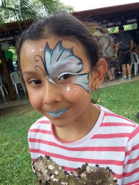 Mariposa Azul Pintacaritas Carnival Face Paint Face Face Paint