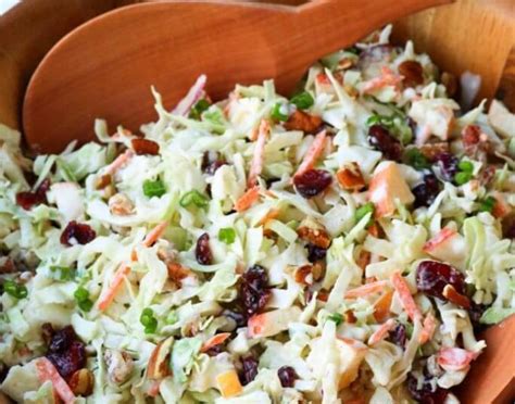 Pour dressing over salad mixture and toss well to coat. Cranberry Pecan Slaw | Recipe in 2020 (With images) | Slaw ...