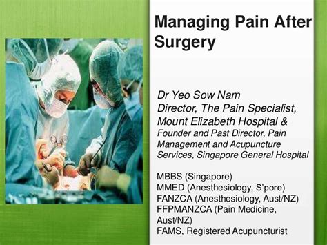 Managing Pain After Surgery Short