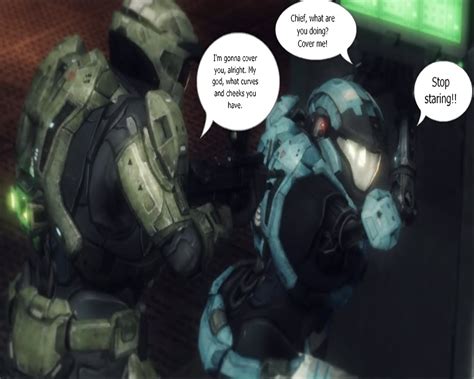 Master Chief Stares Straight At Kat By Lordhayabusa357 On Deviantart