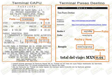 Taxis Capu Facturación Factura Click