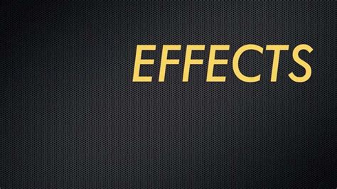 EFFECTS - YouTube