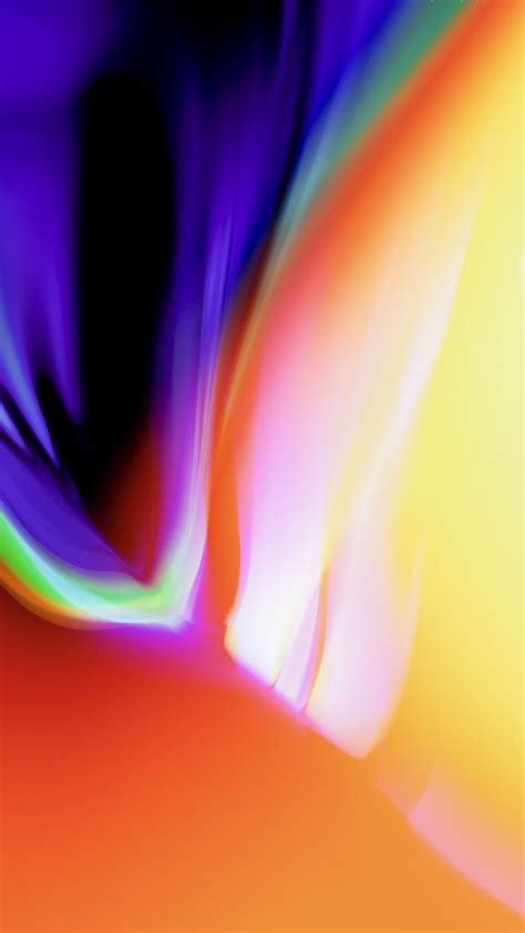 Ios 11 Orange Red Blue Stock Abstract Apple