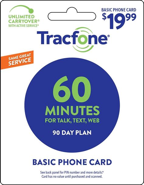 Tracfone 90 Day Prepaid Wireless Phone Plans Pay As You