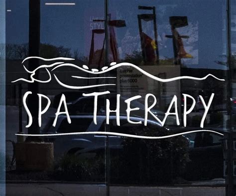 spa therapy massage beauty salon window sticker and graphics removable unique art vinyl decal