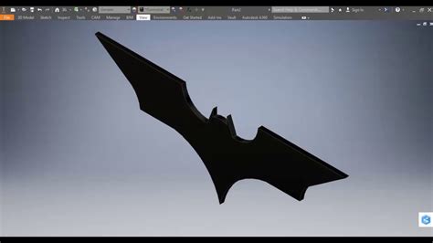 Autodesk Inventor Batman Logo Youtube