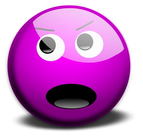 Smiley Free Stock Photo Illustration Of A Purple Smiley Face 15456