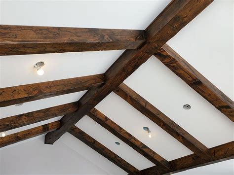 Custom Distressed Pine Ceiling Beams