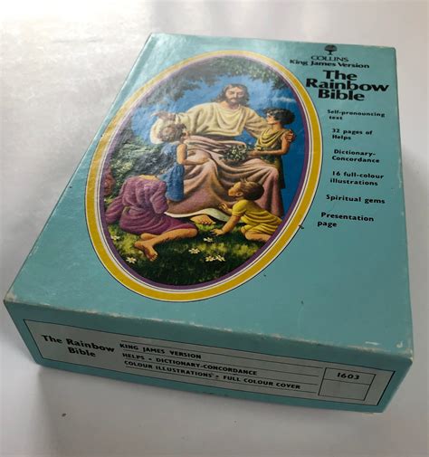 Vintage Biblethe Rainbow Bible New In Box Etsy Canada