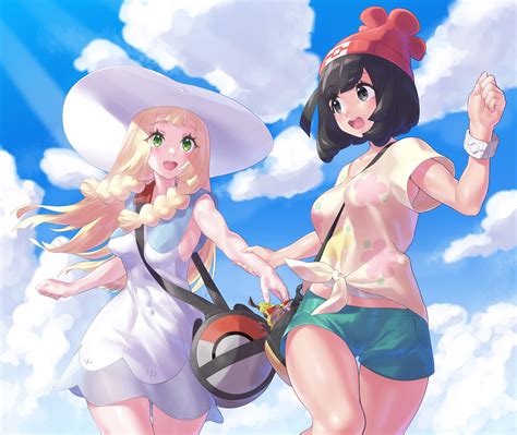 Lillie And Selene Pokemon And More Drawn By Mizuumi Bb Danbooru