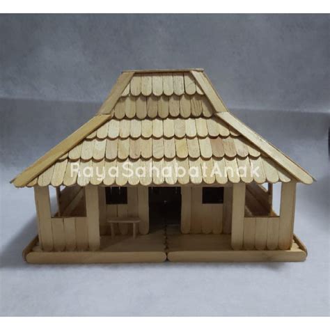 Jual Miniatur Rumah Adat Dari Stik Es Krim Shopee Indonesia
