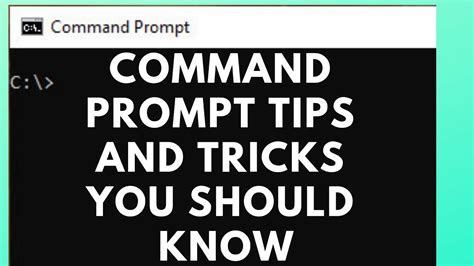 Command Prompt Tips And Tricks You Should Know Youtube