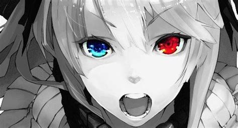 Anime Heterochromia Odd Eyes Blue Red Ojos De Diferente Color Ojos Anime Heterocromía