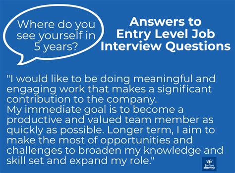 15 Entry Level Job Interview Questions And Answers