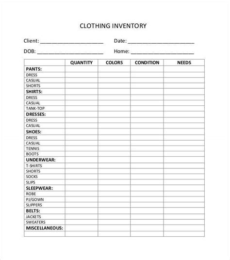For stock charts, the data needs to be in a specific order. Inventory Sheet Templates | 10+ Free Printable Excel & PDF ...