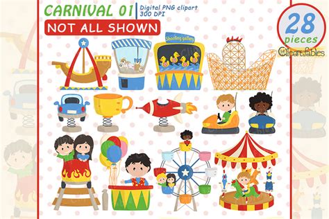 Carnival Clipart Cute Amusement Park Clip Art