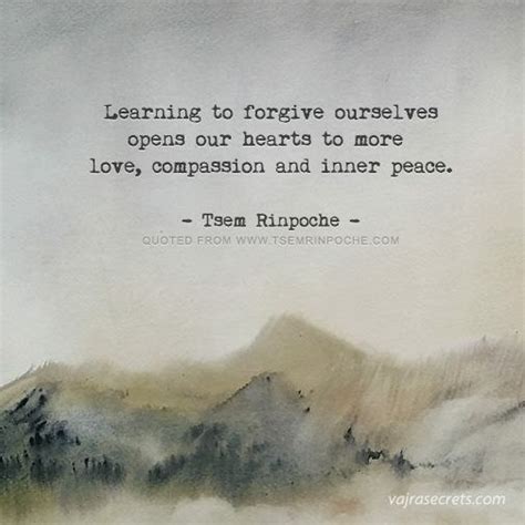 A Painting With A Quote On It That Says Learning To Forgive Ourselves