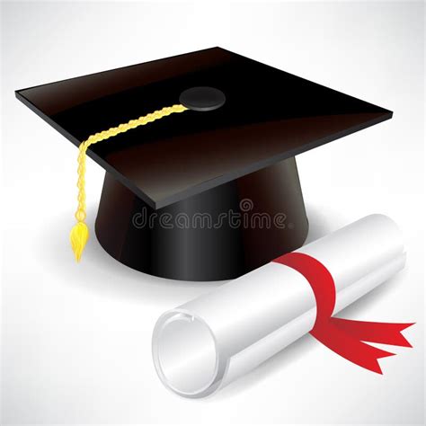 Graduation Cap And Diploma Stock Vector Illustration Of Academy 22310273