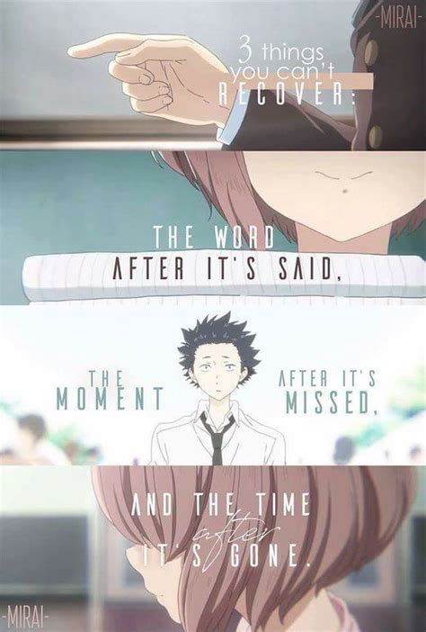 A waterfall cannot be silent, just as the wisdom! 43 best Koe no Katachi images on Pinterest | Manga quotes, Sad quotes and Anime art