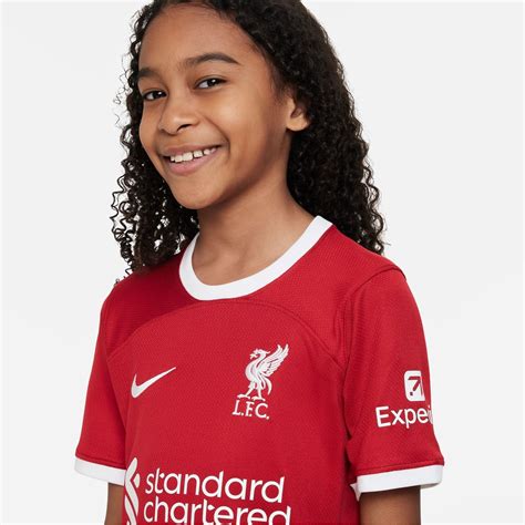 Nike Liverpool Home Shirt 2023 2024 Juniors Redwhite