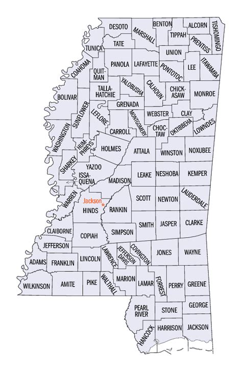 Mississippi Counties History And Information