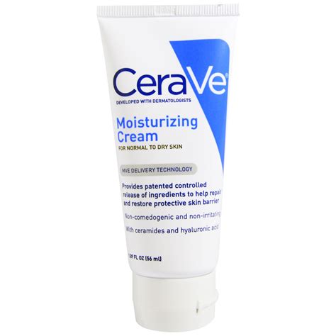 Cerave Moisturizing Cream For Normal To Dry Skin 1 89 Fl Oz 56 Ml Iherb
