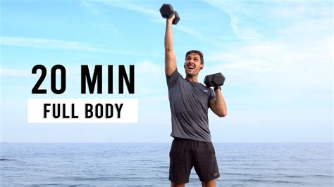 Min Full Body Dumbbell Workout Strength Home Workout Youtube