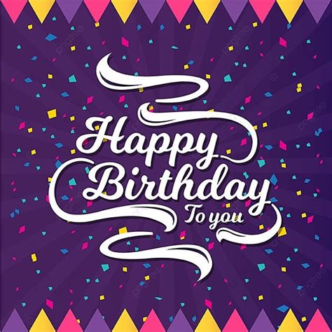 Happy Birthday Greeting Card And Banner Illustration Birthday Party