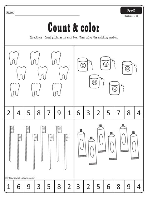 Dental Health Month Worksheets Preschool Pdf Mouth Dentistry Branches