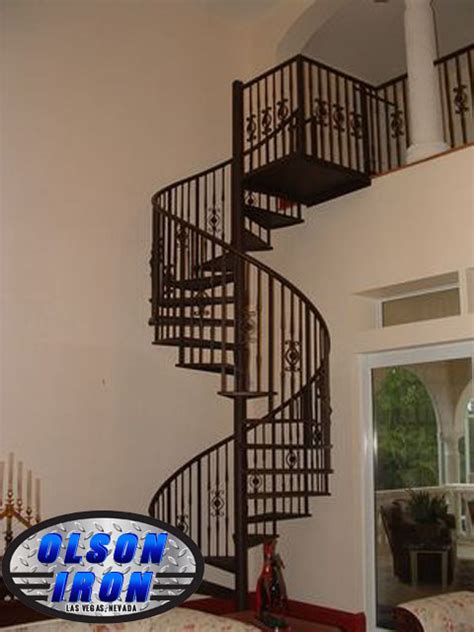 Iron Stairs And Spirals Las Vegas Custom Wrought Iron Spiral Staircase