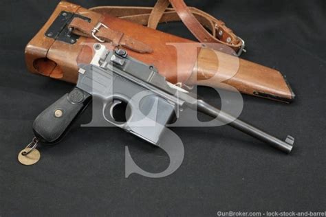 Mauser 1896 C96 Broomhandle 763mm 30 Cal Semi Auto Pistol Mfd 1913 C