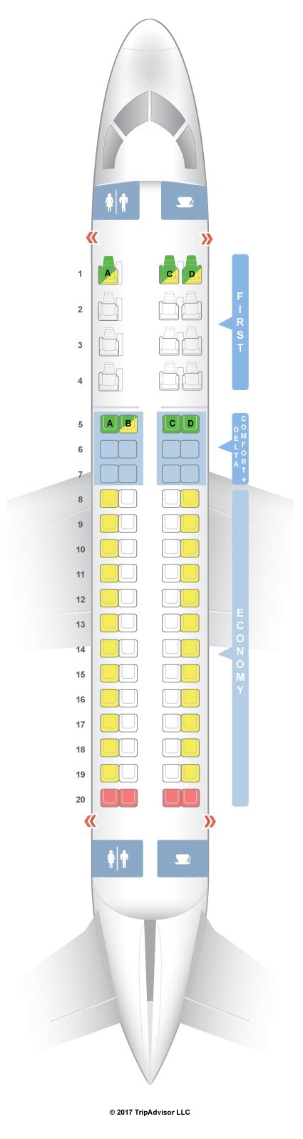 Seatguru Seat Map Delta Embraer E E