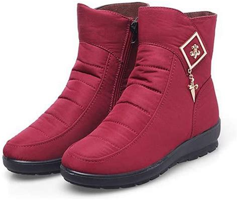 giy botas de nieve impermeables para mujer botas de invierno con cierre botas cortas