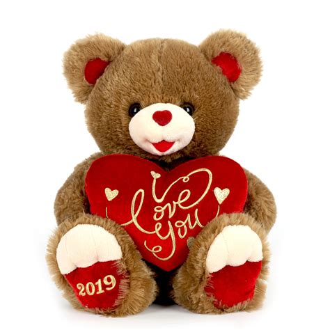 12 Inches Sweet Valentines Plush Stuffed Animal Teddy Bear With Heart