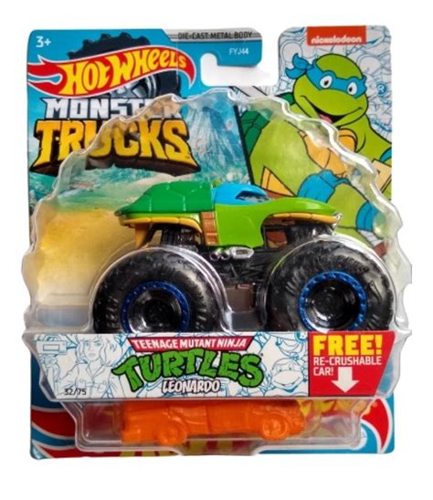 Hot Wheels Monster Trucks Teenage Mutant Ninja Turtles Leonardo Mattel