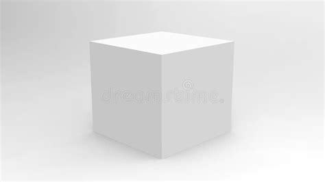 3d Cube Box Render On Isolated Background For Product Package Design