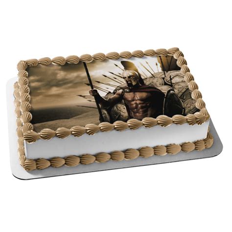 300 Film Sparta Leonidas Battle Of Thermopylae Edible Cake Topper Imag