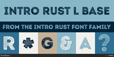 Intro Rust Line Font Fontspring