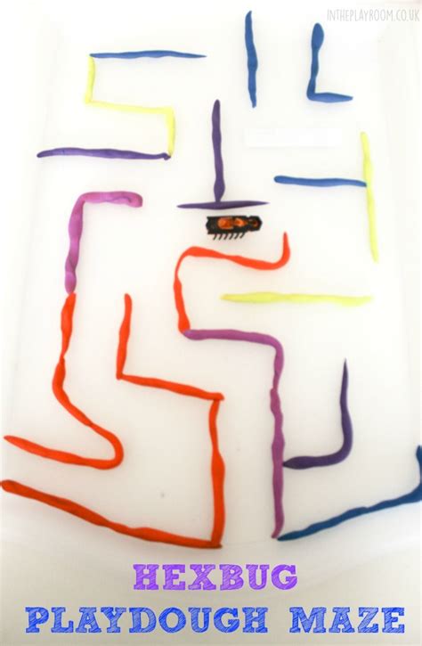 Hexbug Mazes With Playdough In The Playroom