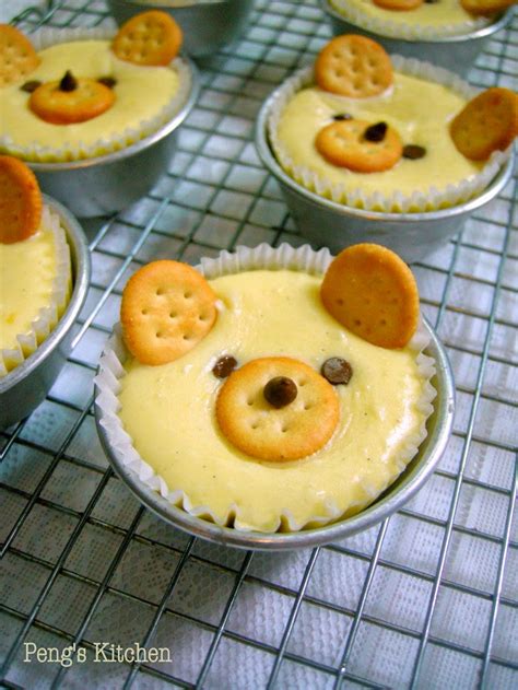 Pengs Kitchen Beary Cute Baked Cheesecake