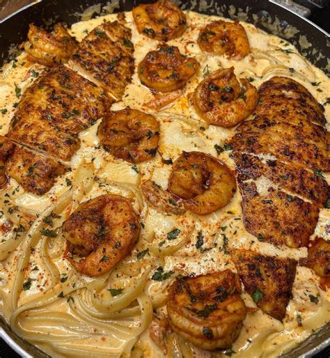 Cajun Chicken And Shrimp Alfredo Easy Recipes