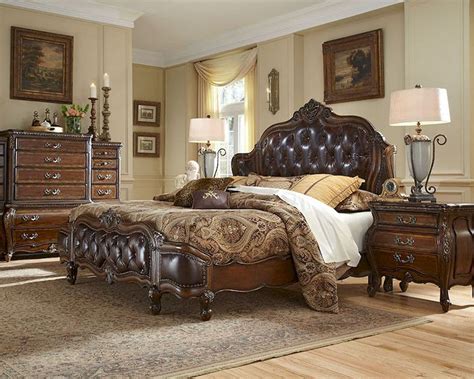 The headboard of a bed makes a statement about an owner of the bed as well as also adding to the fashion of the bedroom itself. AICO Bedroom Set w/ Upholstered Headboard Lavelle Melange ...