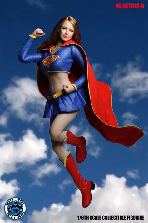 Super Duck Set013 Supergirl Suit For 12inch Phicen Tbleague Jiaoudoll Action Figure Diy Buy At