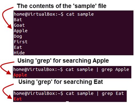 It is used for finding a search patterns in the content of a given file. Pipe, Grep and Sort Command in Linux/Unix with Examples